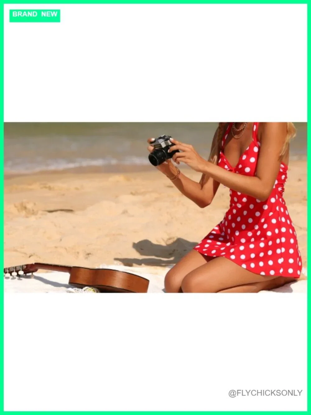 Vintage Swim Dress Tummy Control One Piece Skirted Swimsuit Halter Retro